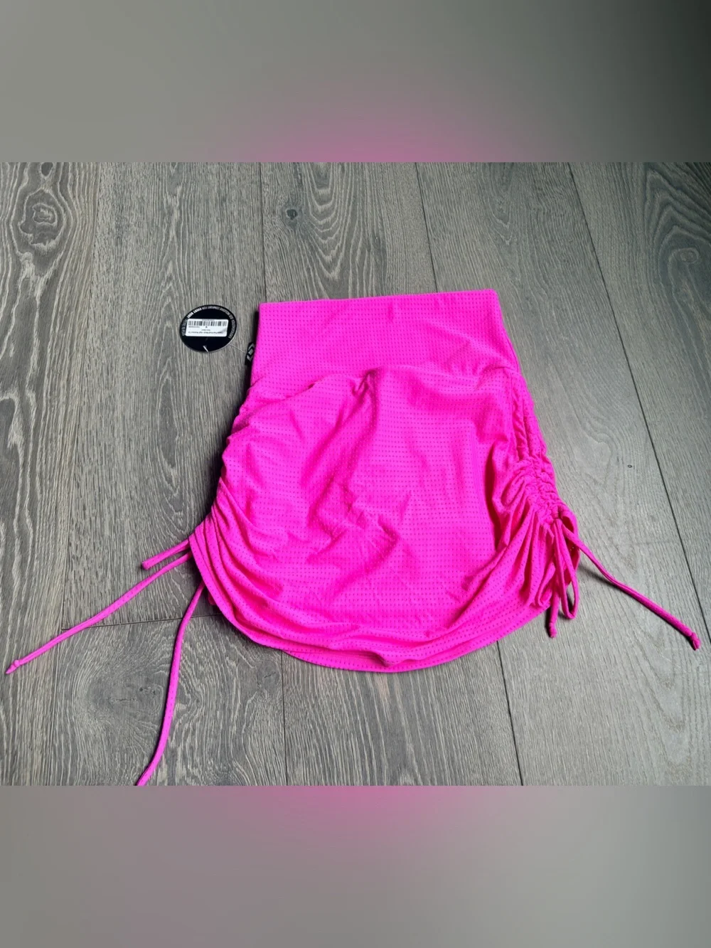 Exotica ExoticAthletica Candy Pink Bball Mesh High Waisted Tie Side Skort Size